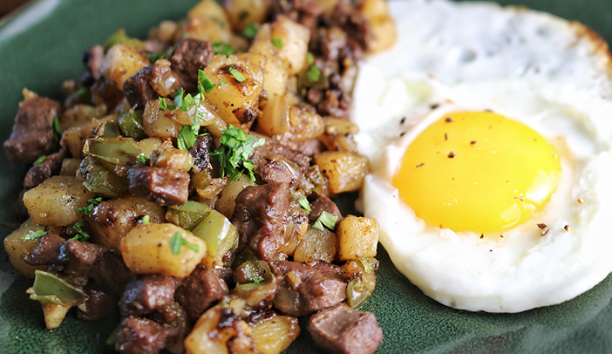 Beef Heart Hash