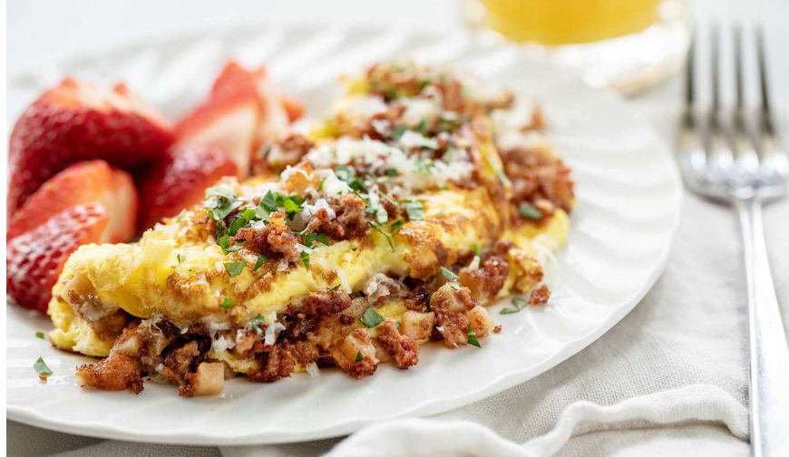 Egg and Beef Fat Omelette